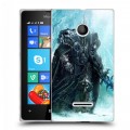 Дизайнерский пластиковый чехол для Microsoft Lumia 435 World of warcraft