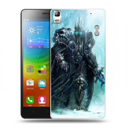 Дизайнерский пластиковый чехол для Lenovo A7000 World of warcraft