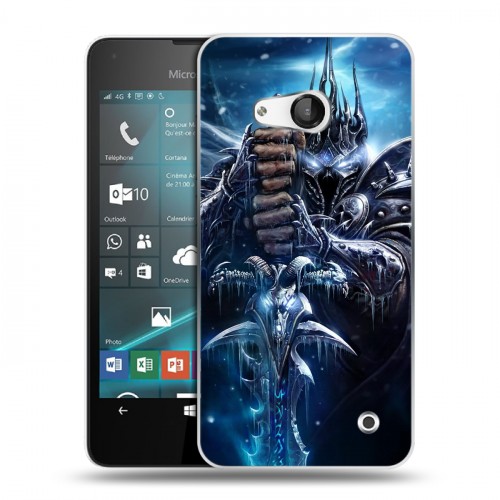 Дизайнерский пластиковый чехол для Microsoft Lumia 550 World of warcraft