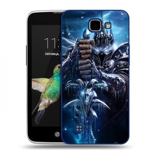 Дизайнерский пластиковый чехол для LG K4 World of warcraft