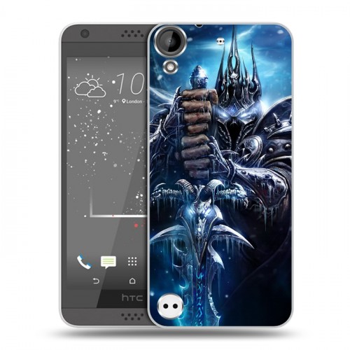 Дизайнерский пластиковый чехол для HTC Desire 530 World of warcraft