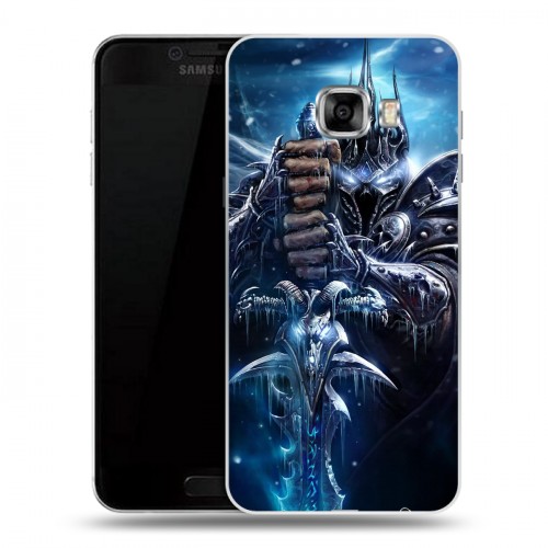 Дизайнерский пластиковый чехол для Samsung Galaxy C5 World of warcraft