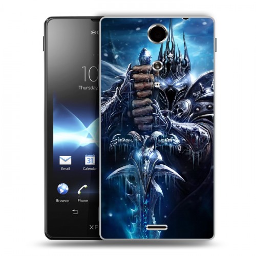 Дизайнерский пластиковый чехол для Sony Xperia TX World of warcraft