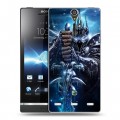 Дизайнерский пластиковый чехол для Sony Xperia S World of warcraft