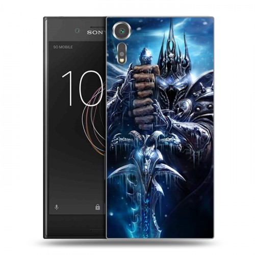 Дизайнерский пластиковый чехол для Sony Xperia XZs World of warcraft