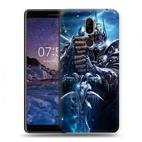 Дизайнерский пластиковый чехол для Nokia 7 Plus World of warcraft