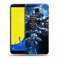 Дизайнерский пластиковый чехол для Samsung Galaxy J6 World of warcraft