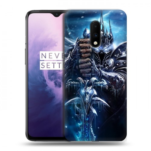 Дизайнерский пластиковый чехол для OnePlus 7 World of warcraft