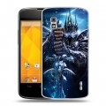 Дизайнерский пластиковый чехол для LG Google Nexus 4 World of warcraft