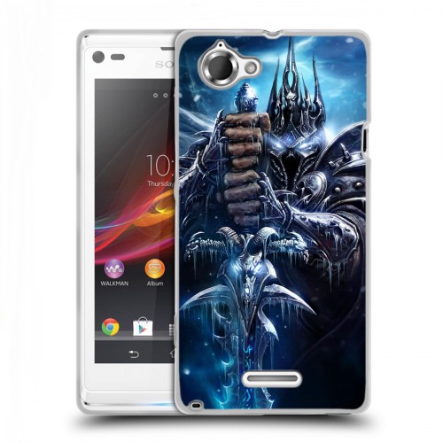 Дизайнерский пластиковый чехол для Sony Xperia L World of warcraft