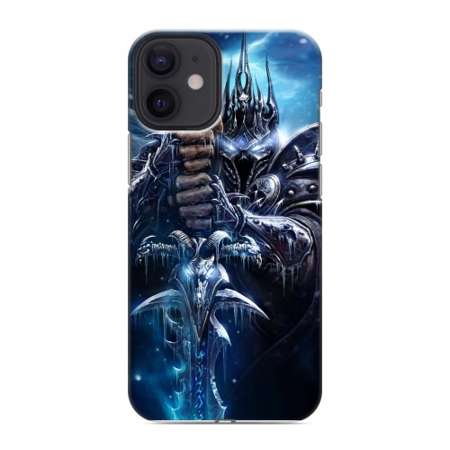 Дизайнерский силиконовый с усиленными углами чехол для Iphone 12 Mini World of warcraft