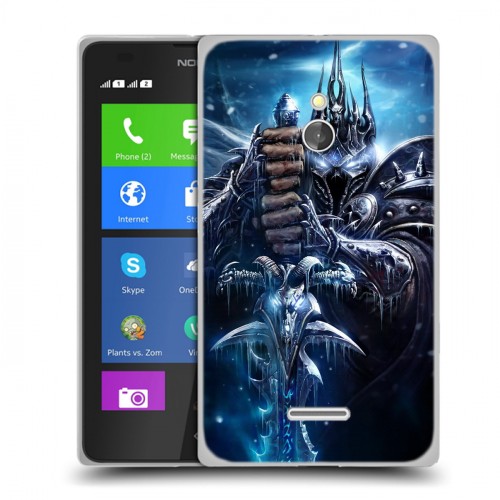 Дизайнерский силиконовый чехол для Nokia XL World of warcraft