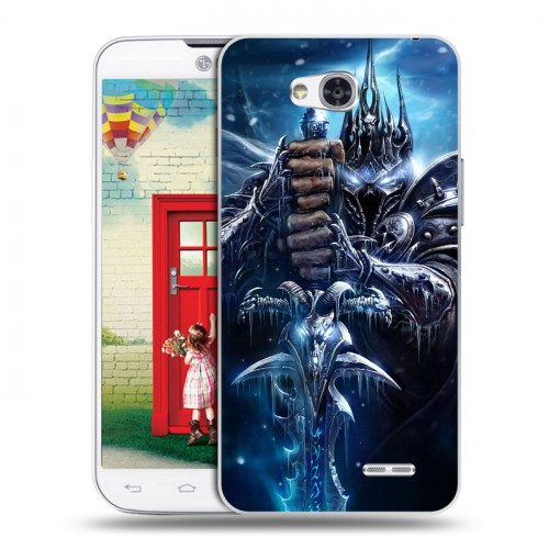 Дизайнерский пластиковый чехол для LG L80 World of warcraft