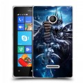 Дизайнерский пластиковый чехол для Microsoft Lumia 435 World of warcraft