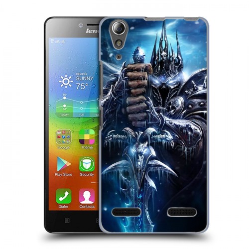 Дизайнерский пластиковый чехол для Lenovo A6000 World of warcraft