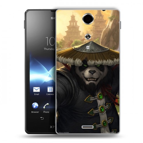 Дизайнерский пластиковый чехол для Sony Xperia TX World of warcraft