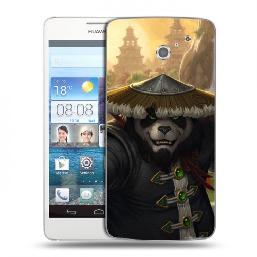 Дизайнерский пластиковый чехол для Huawei Ascend D2 World of warcraft