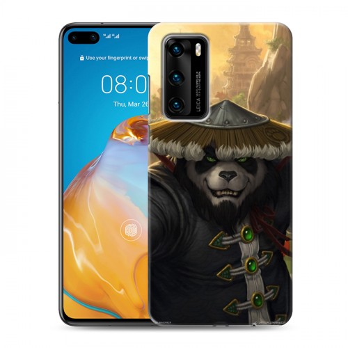 Дизайнерский пластиковый чехол для Huawei P40 World of warcraft