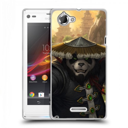 Дизайнерский пластиковый чехол для Sony Xperia L World of warcraft