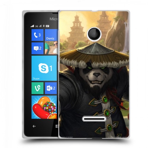 Дизайнерский пластиковый чехол для Microsoft Lumia 435 World of warcraft