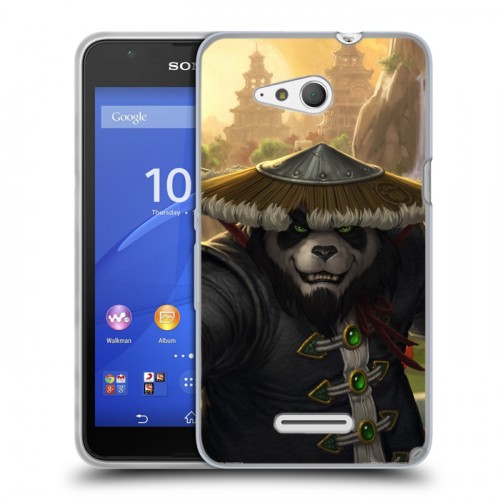 Дизайнерский пластиковый чехол для Sony Xperia E4g World of warcraft