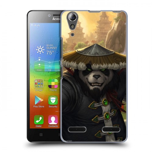 Дизайнерский пластиковый чехол для Lenovo A6000 World of warcraft