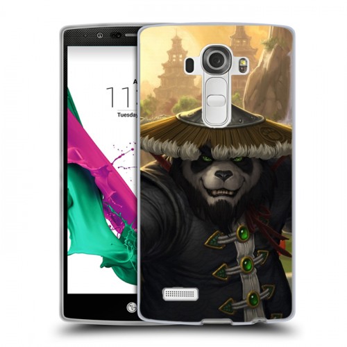 Дизайнерский пластиковый чехол для LG G4 World of warcraft