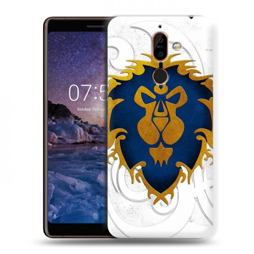 Дизайнерский пластиковый чехол для Nokia 7 Plus World of warcraft