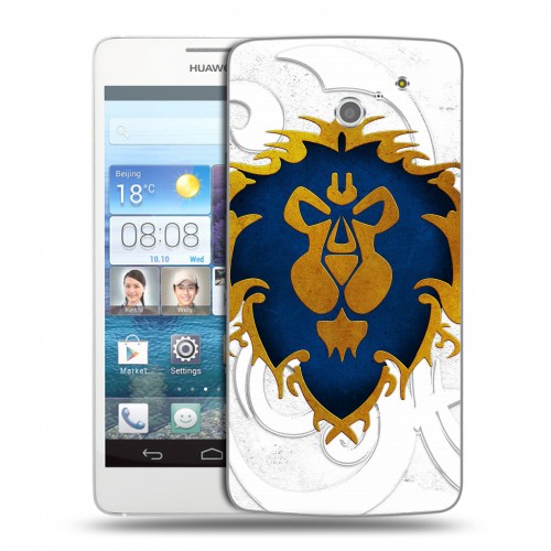 Дизайнерский пластиковый чехол для Huawei Ascend D2 World of warcraft