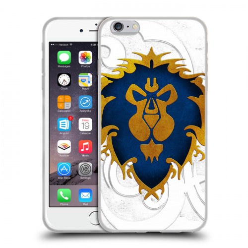 Дизайнерский силиконовый чехол для Iphone 6 Plus/6s Plus World of warcraft