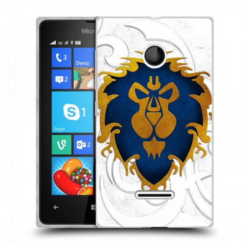 Дизайнерский пластиковый чехол для Microsoft Lumia 435 World of warcraft