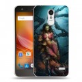 Дизайнерский пластиковый чехол для ZTE Blade X5 Diablo