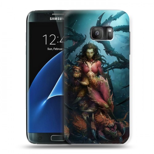 Дизайнерский силиконовый с усиленными углами чехол для Samsung Galaxy S7 Diablo