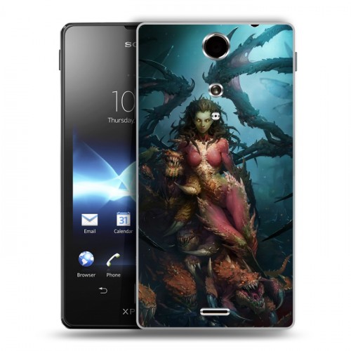 Дизайнерский пластиковый чехол для Sony Xperia TX Diablo