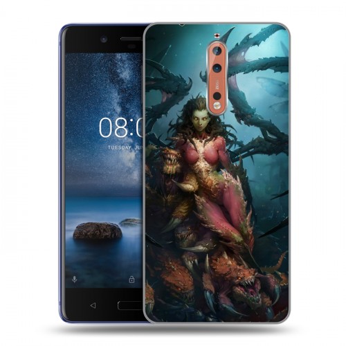 Дизайнерский пластиковый чехол для Nokia 8 Diablo