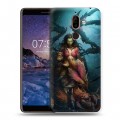 Дизайнерский пластиковый чехол для Nokia 7 Plus Diablo