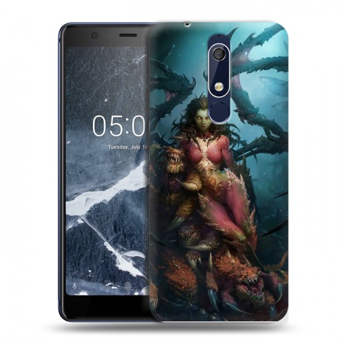 Дизайнерский пластиковый чехол для Nokia 5.1 Diablo