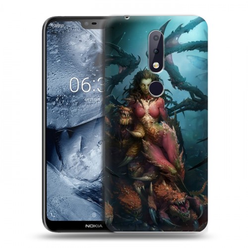 Дизайнерский пластиковый чехол для Nokia 6.1 Plus Diablo