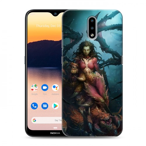 Дизайнерский пластиковый чехол для Nokia 2.3 Diablo