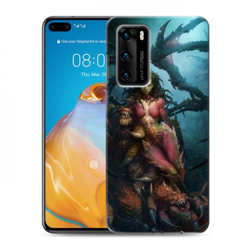 Дизайнерский пластиковый чехол для Huawei P40 Diablo