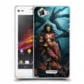 Дизайнерский пластиковый чехол для Sony Xperia L Diablo