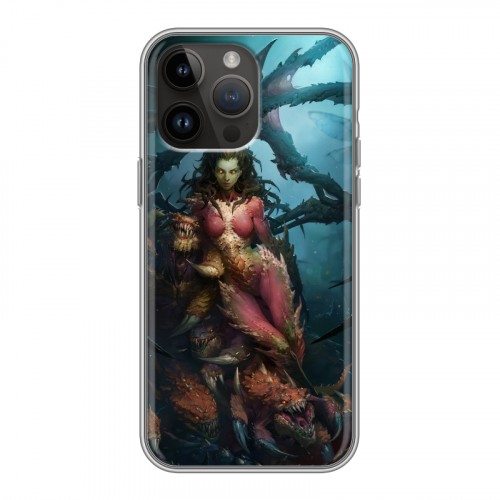 Дизайнерский силиконовый с усиленными углами чехол для Iphone 14 Pro Max Diablo