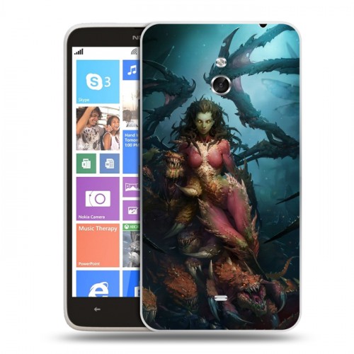 Дизайнерский пластиковый чехол для Nokia Lumia 1320 Diablo