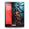 Дизайнерский пластиковый чехол для Xiaomi RedMi Note Diablo