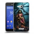 Дизайнерский пластиковый чехол для Sony Xperia E4g Diablo