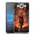 Дизайнерский пластиковый чехол для Microsoft Lumia 950 Diablo