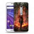 Дизайнерский пластиковый чехол для Lenovo Moto G Diablo