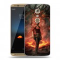 Дизайнерский пластиковый чехол для ZTE Axon 7 Diablo