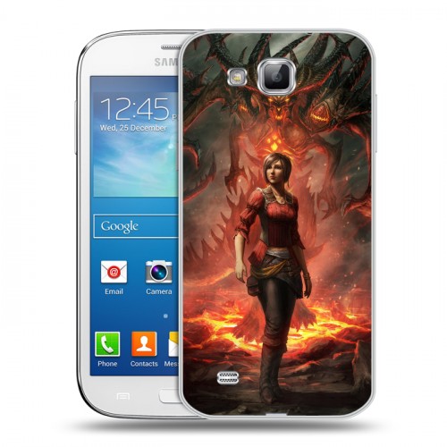 Дизайнерский пластиковый чехол для Samsung Galaxy Premier Diablo