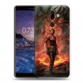 Дизайнерский пластиковый чехол для Nokia 7 Plus Diablo